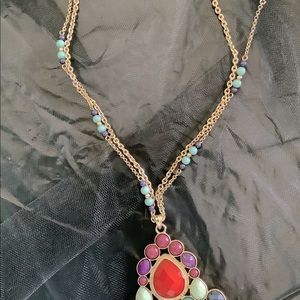 beautiful rainbow necklace
